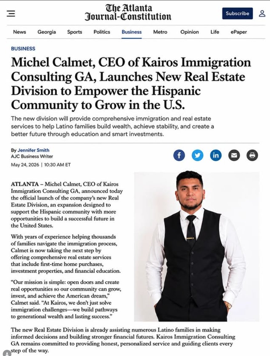 Michel Calmet in The Atlanta Journal-Constitution